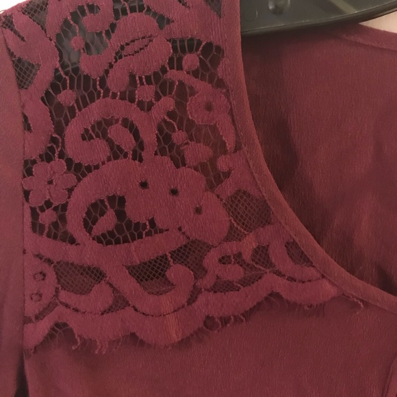 Like new Daniel Rainn plum silk blouse Xs - Picture 3 of 5